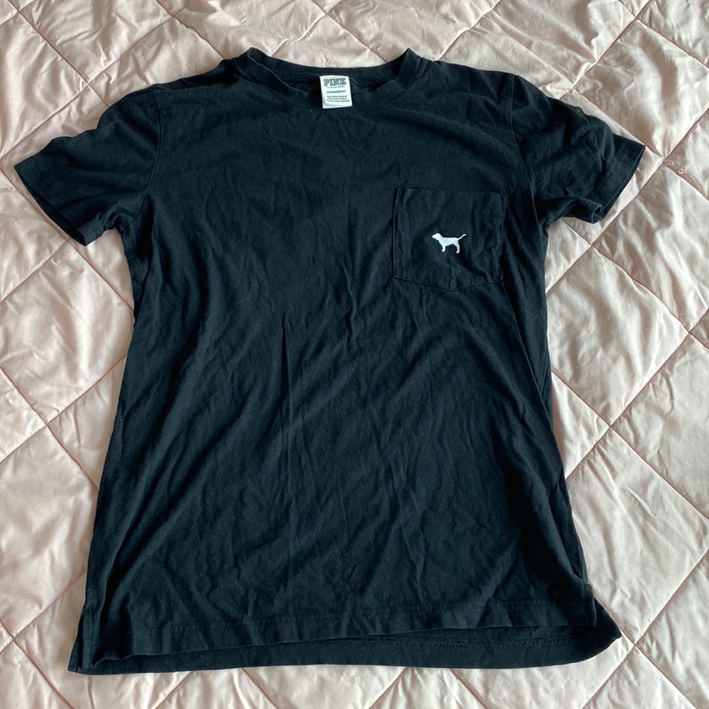 Pink brand tee